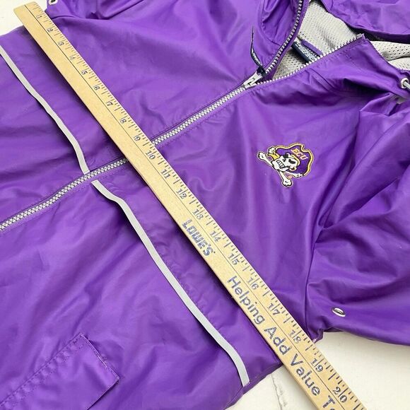 ECU Pirates Charles River Reflective Vented Pocket Rain Jacket Woman's XS - Picture 10 of 13